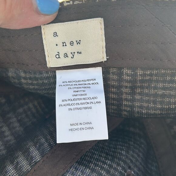 New a new day brown lavender tweed baseball hat one size - Picture 5 of 5
